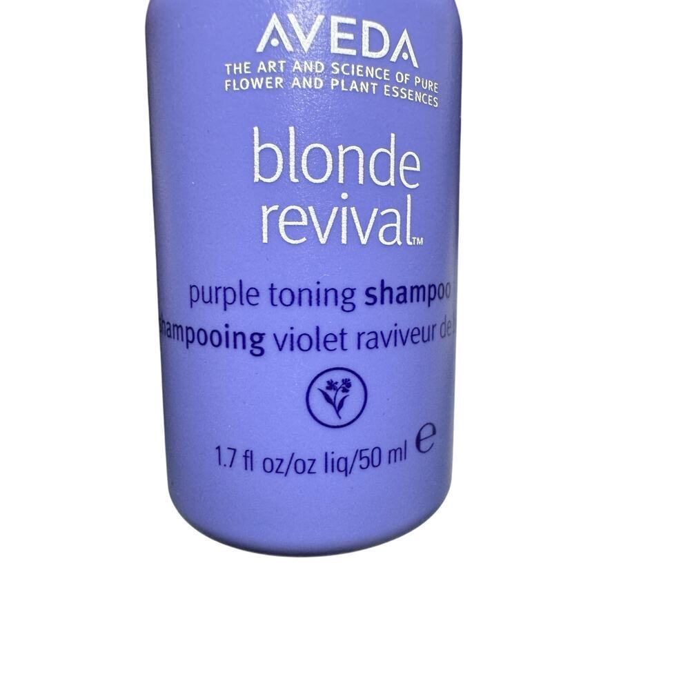 NWT Aveda Blonde Revival Purple Toning Shampoo- 1.7 fl oz travel size - Picture 2 of 3